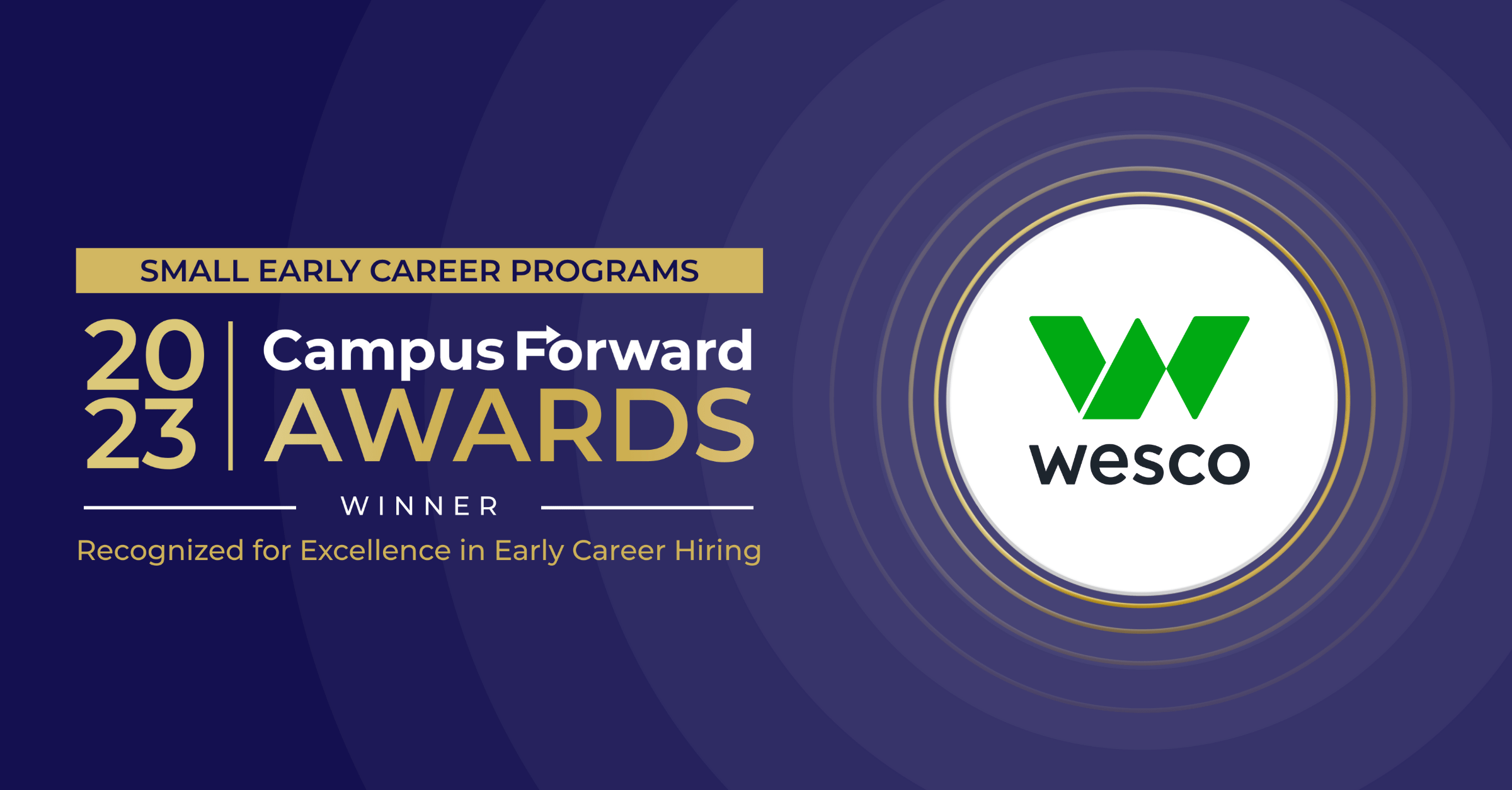 Wesco 2023 Campus Forward Award Winner